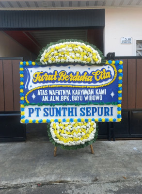 Papan Bunga Duka di Biak Kota